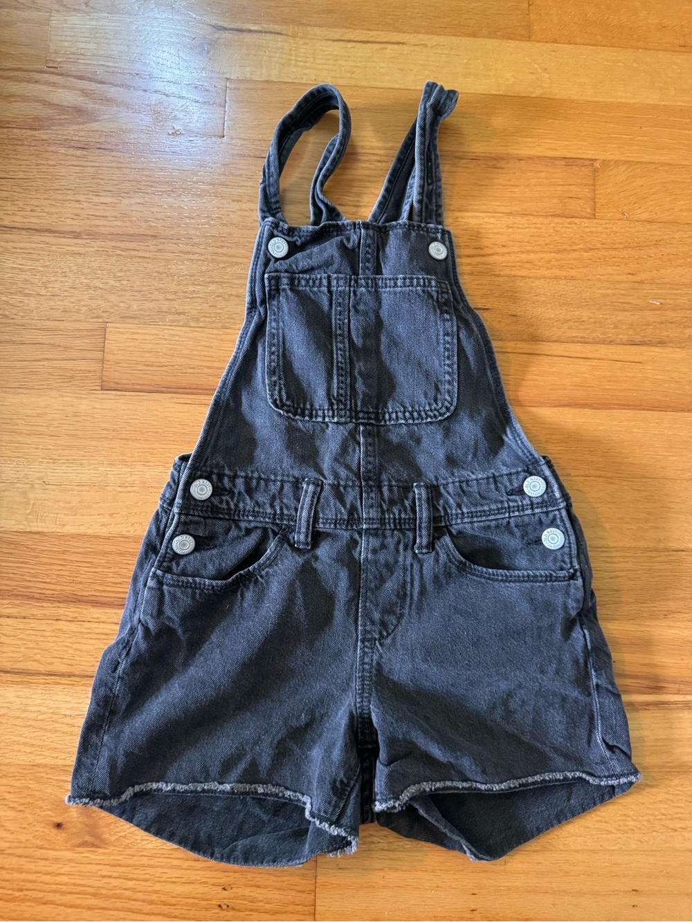 Old Navy Charcoal Girls Denim Shortalls